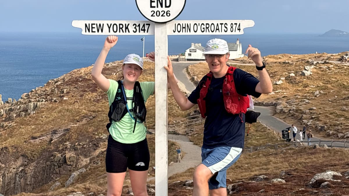 Phoebe is youngest known woman to run length of UK