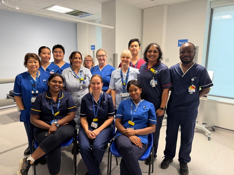 Musgrove Park Hospital's endoscopy team in the £87 million new surgical centre, the King's Building.