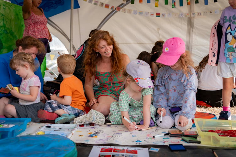 Children were well-catered for with activities during Minehead Bay Festival. PHOTO: James Aitken.