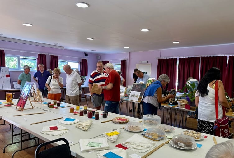 Arts and crafts attracted an increased entry for this year's Timberscombe Show. PHOTO: Gabrielle Horrobin/Jane Daniels.