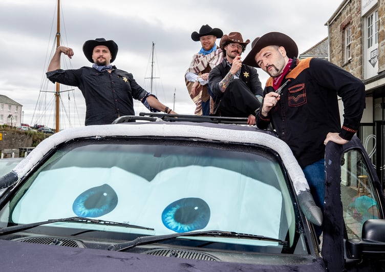 There was plenty of fun and mischief before the convoy set off for Benidorm. (Picture: Paul Williams)