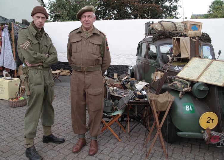 Recreating a wartime 1940s atmosphere in Watchet for the annual weekend event. PHOTO: George Ody.