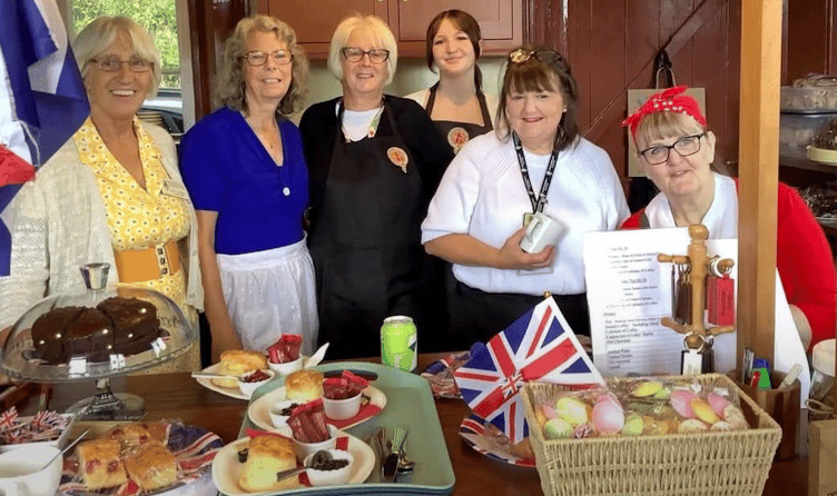 Some of the Stogumber volunteers who helped organise a weekend of 1940s nostalgia. PHOTO: Andrew Grabham.