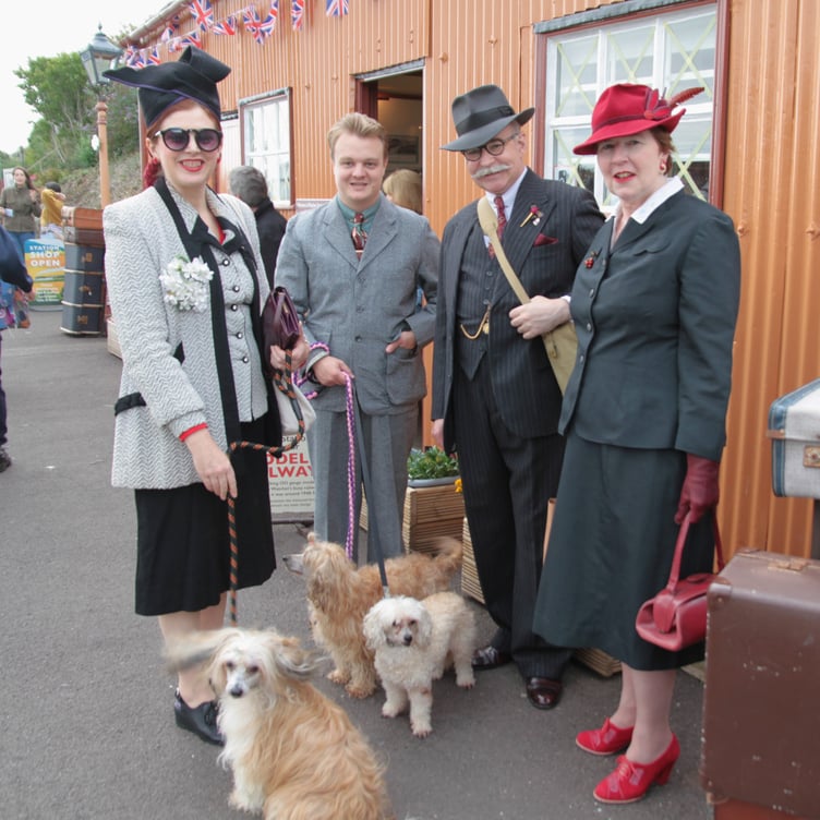 Hundreds dressed in period outfits for authenticity as West Somerset celebrated the 1940s years. PHOTO: George Ody.