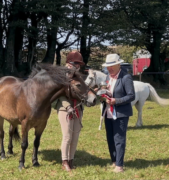 More prizes being handed out at the 2026 Cutcombe Show.