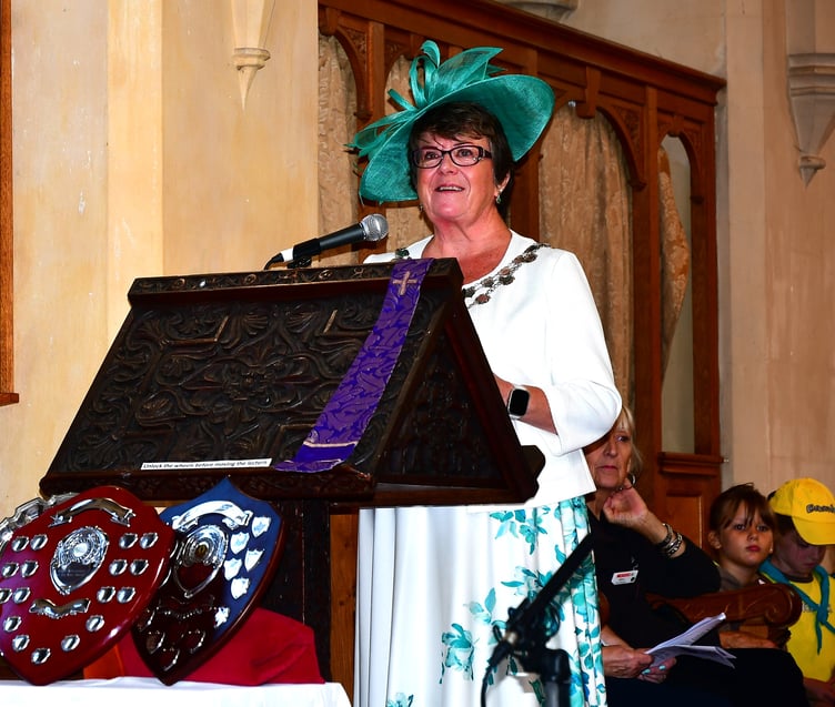 Cllr Julie Martin speaking at the service. (Picture: Andy Campfield)