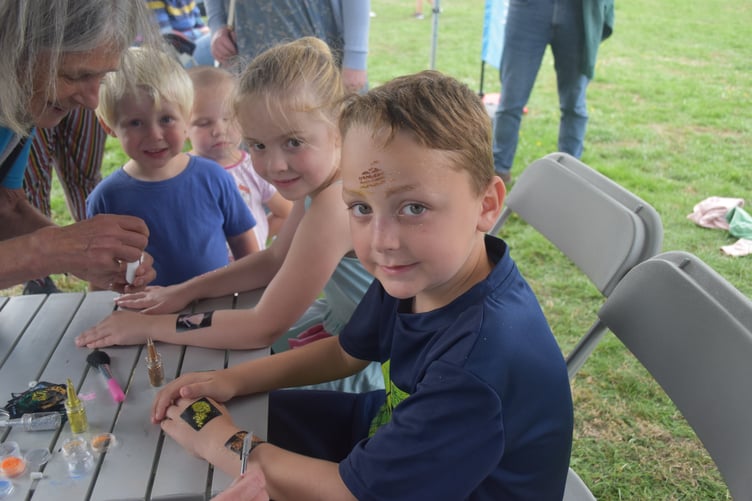 No fun day would be complete without face painting or glitter tattoos, and the Howard Road event in Wellington was no exception.