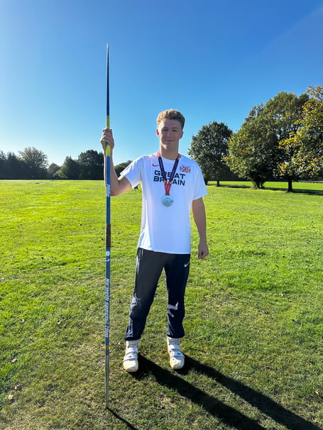 PP Ned School Froxfield Team GB Javelin Perins