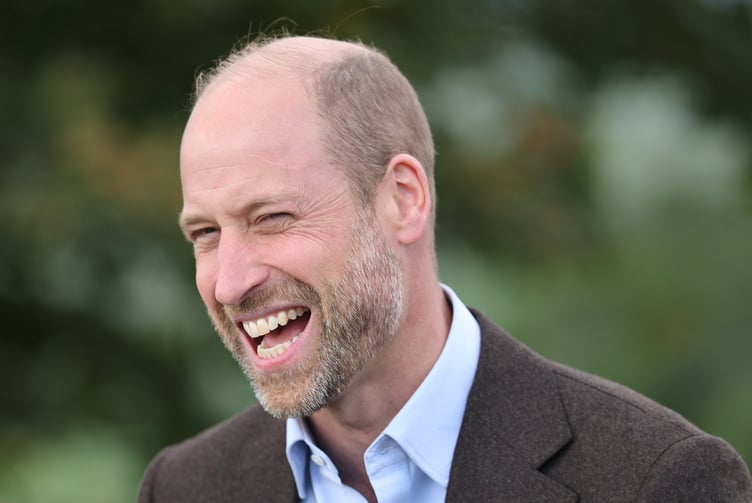 Prince William during his solo visit to Monmouthshire (Chris Jackson/PA Wire)