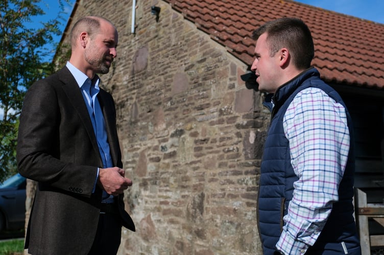 Prince William chats to Ross born Harry Davies