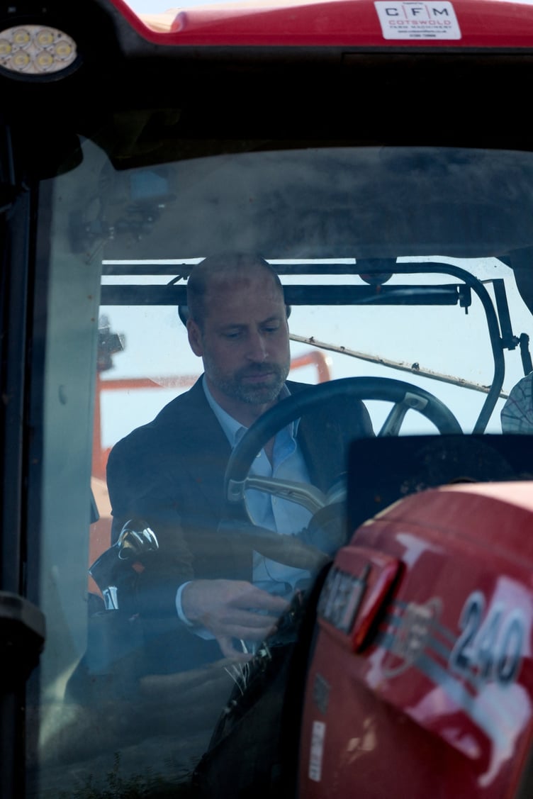 The Prince gets behind the wheel