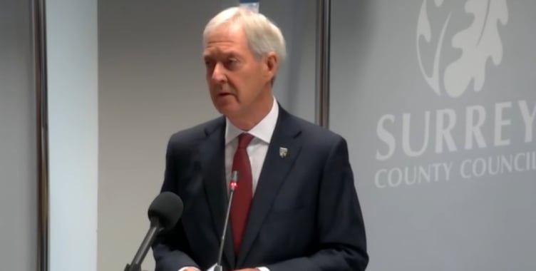 Surrey County Council leader Cllr Tim Oliver.