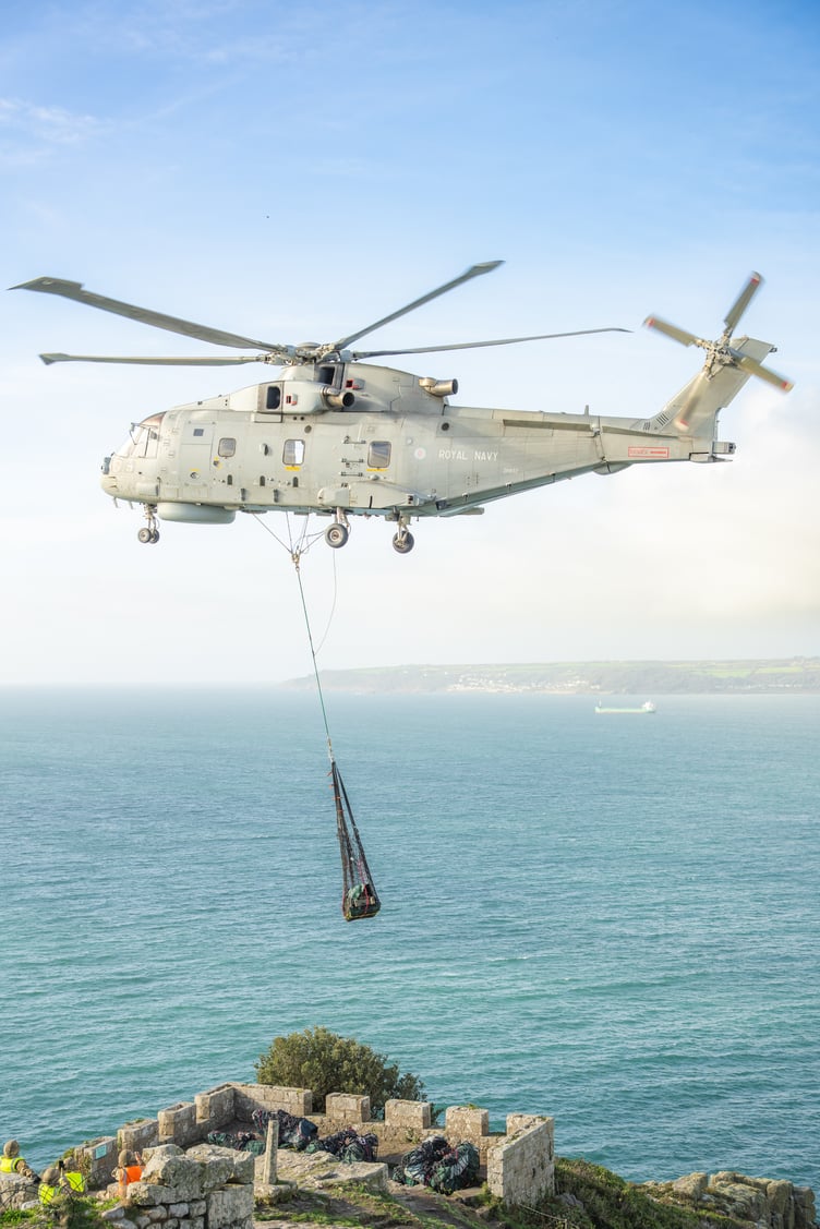 18 cannons were lifted from St Michael's Mount (Picture: West Penwith Photography)