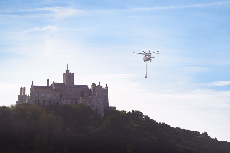 18 cannons were lifted from St Michael's Mount (picture: West Penwith Photography)