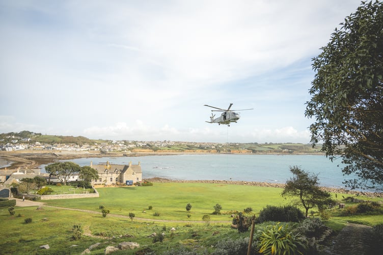 The cannon airlift at St Michael's Mount (Picture: West Penwith Photography)