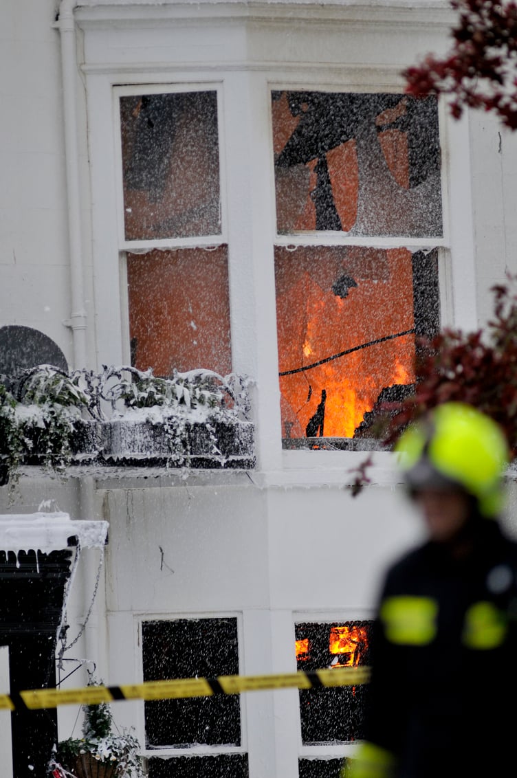Ten years on. Royal Clarence Hotel Fire in Exeter from October 28, 2016. Photo: Steve Pope/MDA