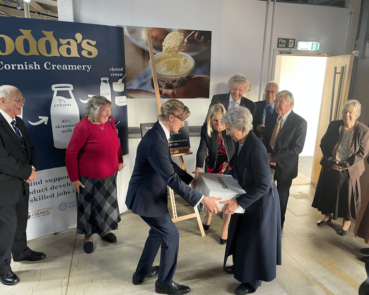 HRH The Duchess of Gloucester opens new cottage cheese facility