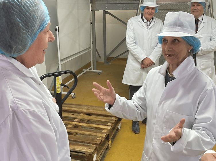 HRH The Duchess of Gloucester opens new cottage cheese facility