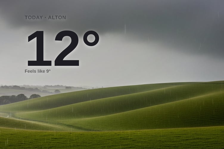 Alton weather: heavy rain Friday with rain expected and a high of 12°C