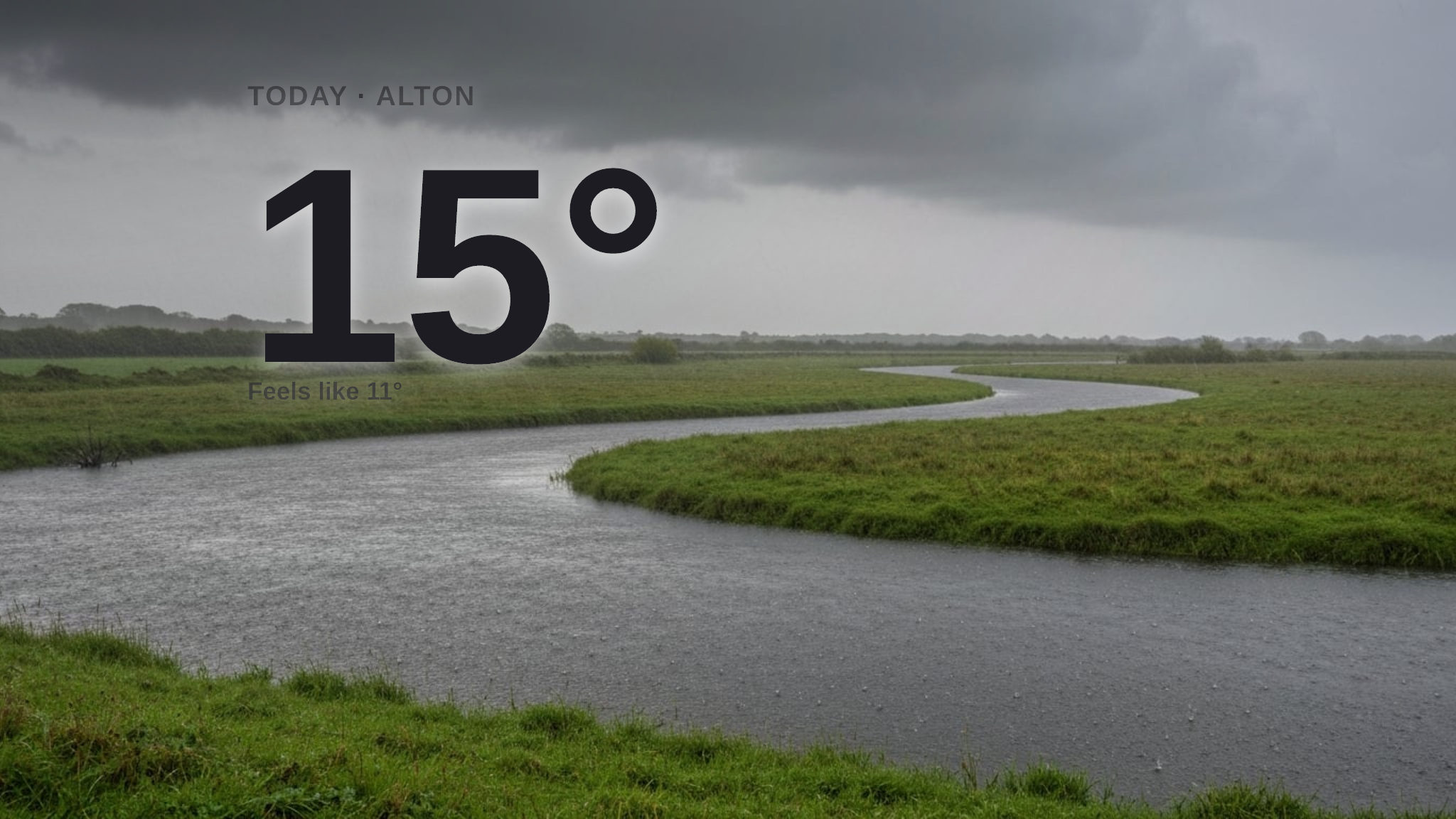 Heavy rain for Alton today - here's your Saturday forecast