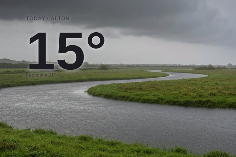 Alton weather: heavy rain Saturday with rain expected and a high of 13°C