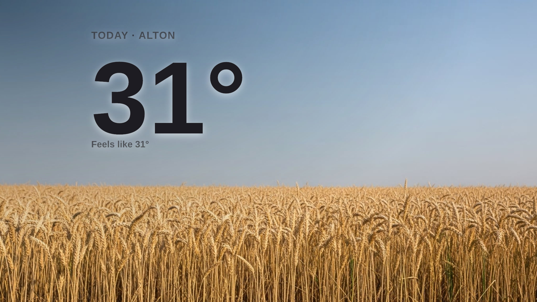 Sunny skies for Alton today - here's what to expect
