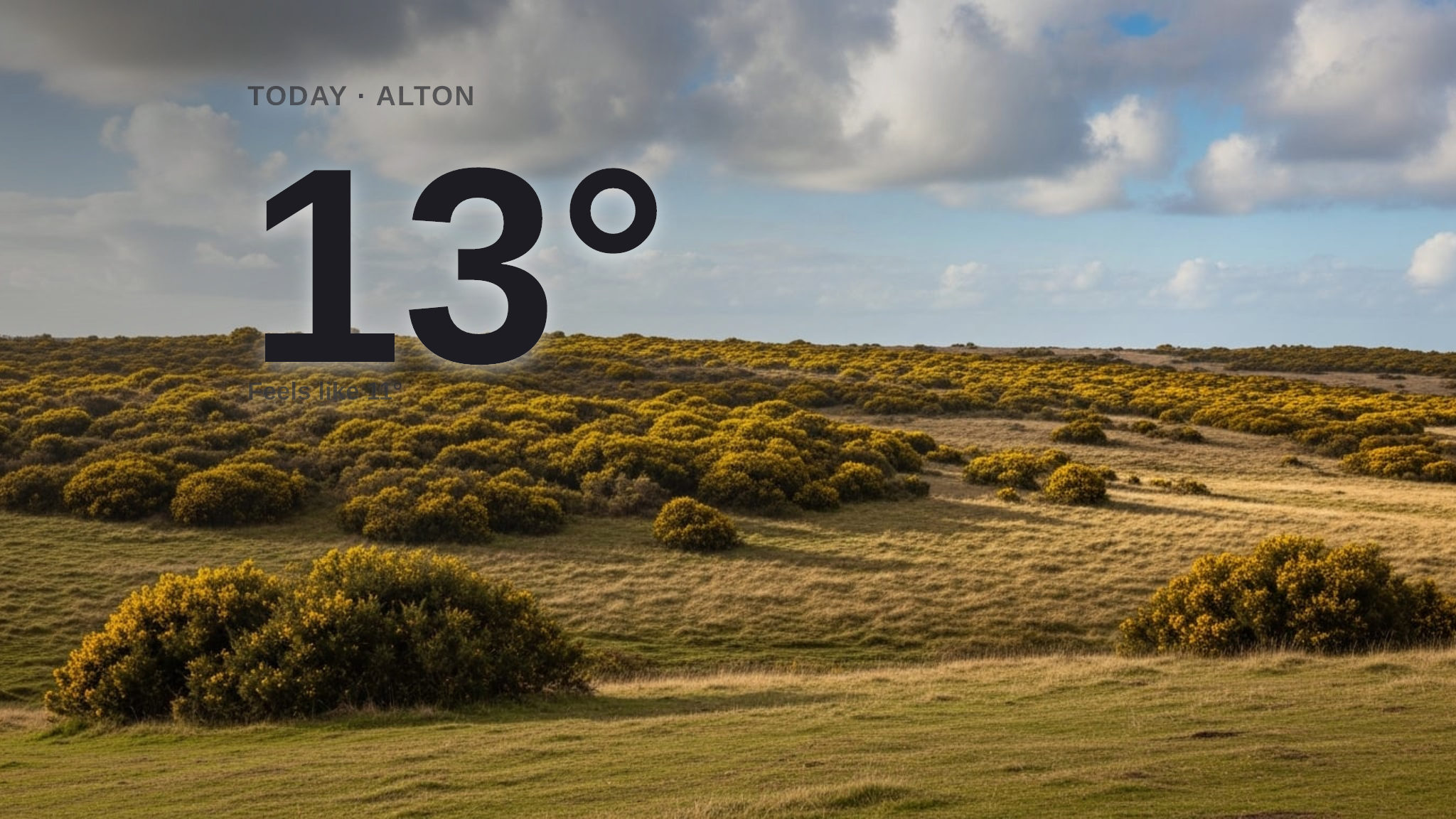 Sunshine and warmth for Alton today - here's what to expect